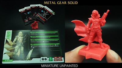 CMON METAL GEAR SOLID THE BOARD GAME Model LIQUID Miniature NEW Unpainted + CARD