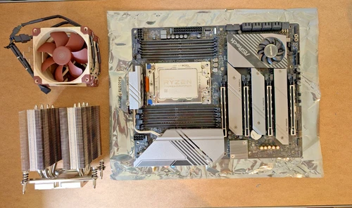 AMD Ryzen Threadripper 3960X + ASRock TRX40 Creator Motherboard + Noctua NH-D9