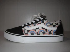 Vans Women's Old Skool Rainbow Checkerboard Skate Sneakers Missy SZ 9.5 Special
