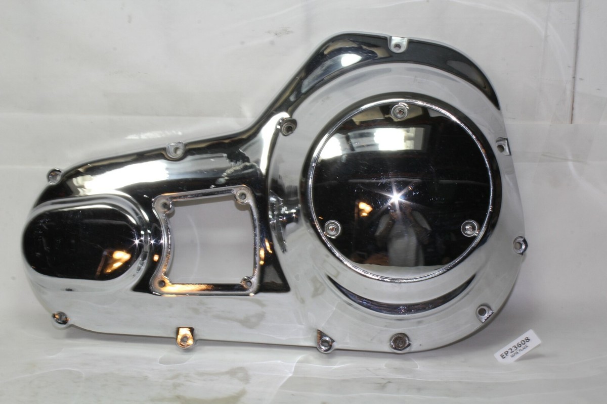 chrome OEM Harley outer primary cover FXR FL + derby cover 60606