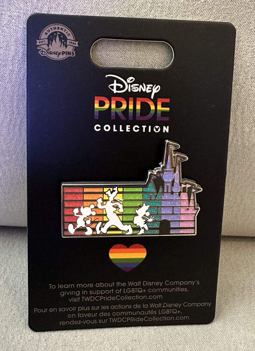 NEW 2023 Disney Parks Rainbow Pride Proud Collection Castle Authentic Disney Pin