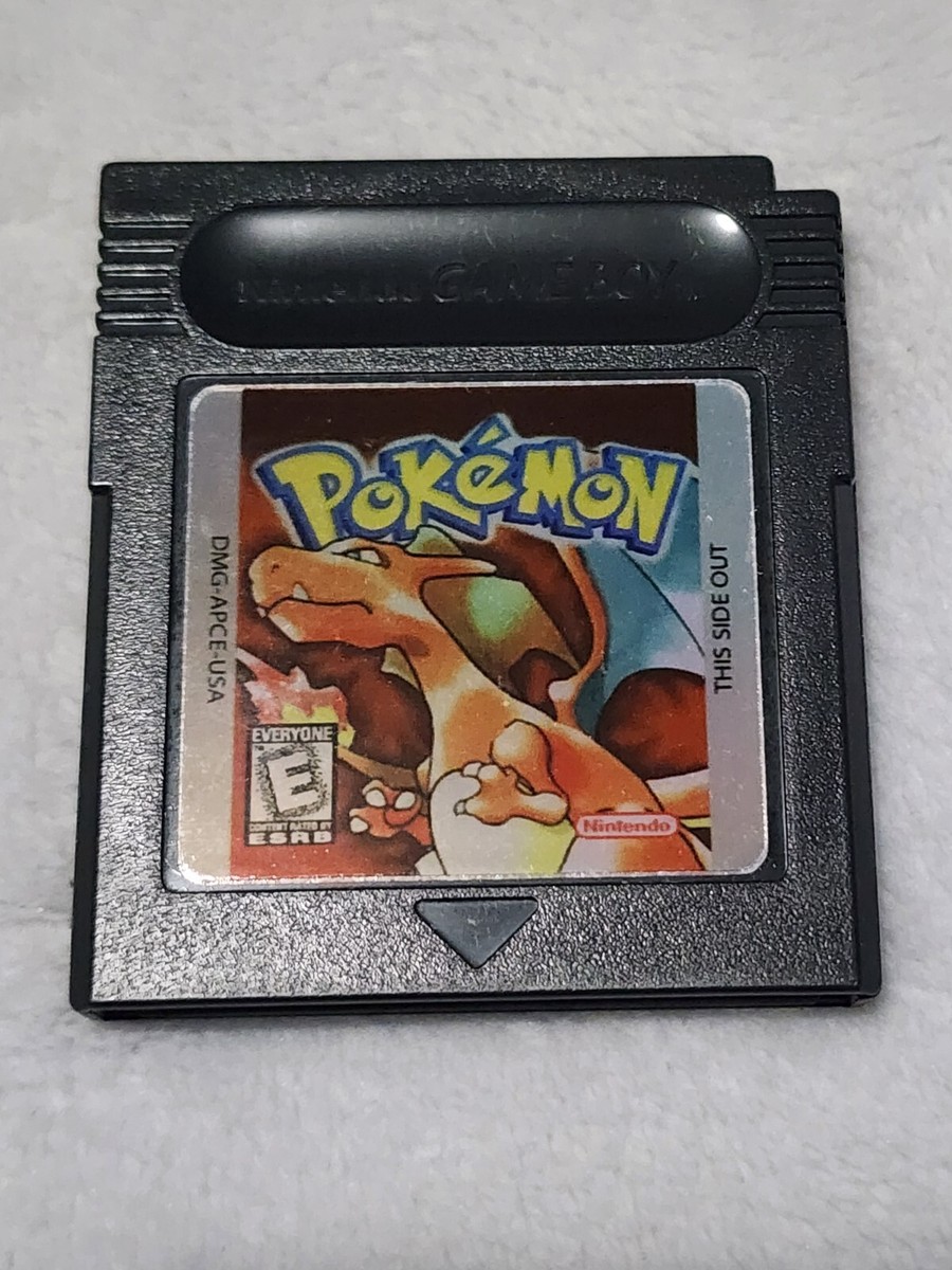 Pokemon Red Gameboy Authentic Cartridge New Battery, Replacement 