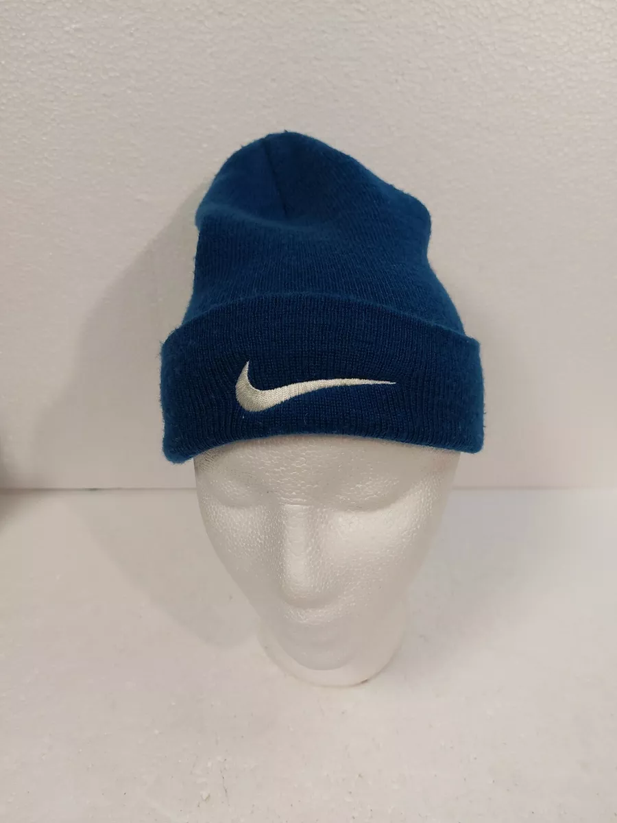 Vintage 90s Nike White Tag Beanie Adult Blue Dodgers Royals colors