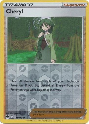 Pokemon Battle Styles Cheryl Reverse Holo 123/163