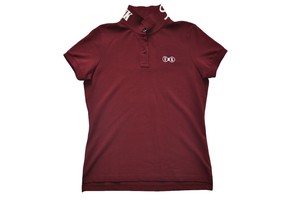 ladies burgundy polo shirt