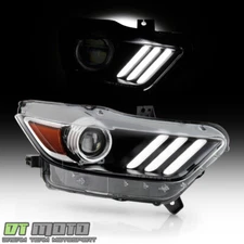 2015-2017 Ford Mustang HID/Xenon LED Tube Projector Headlight Headlamp-Passenger
