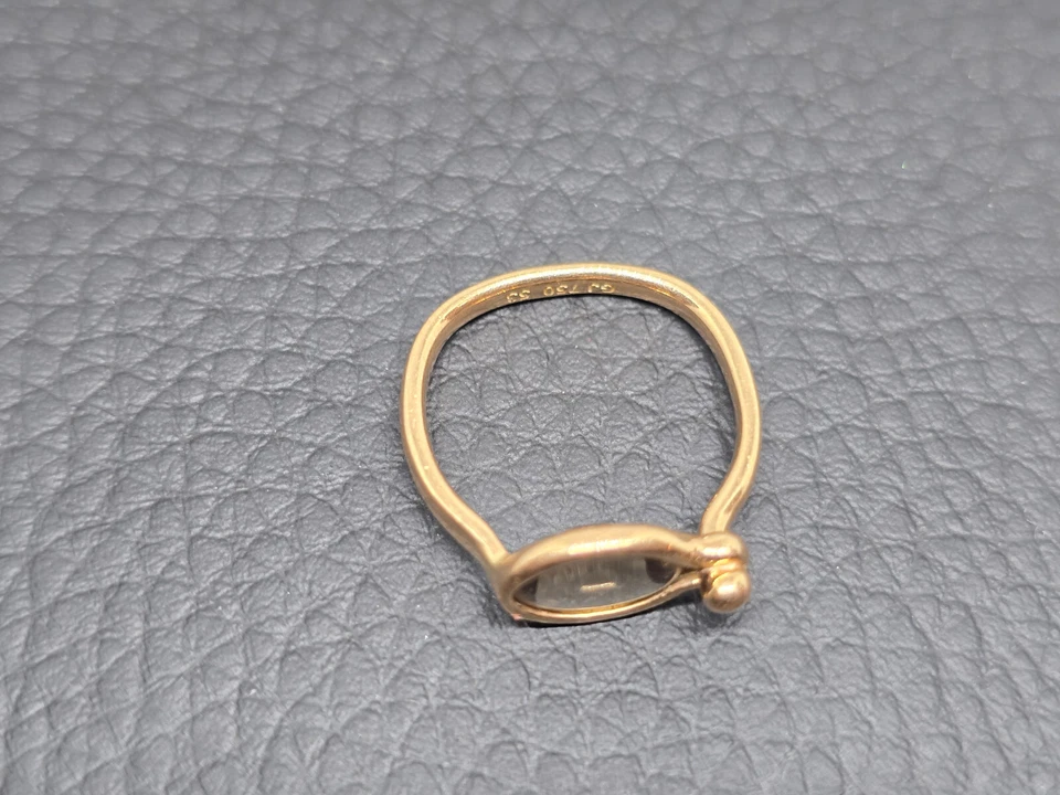 Anillo de citrino de oro amarillo de 18 quilates Dinamarca Georg Jensen "Savannah" Foto 3 de 4