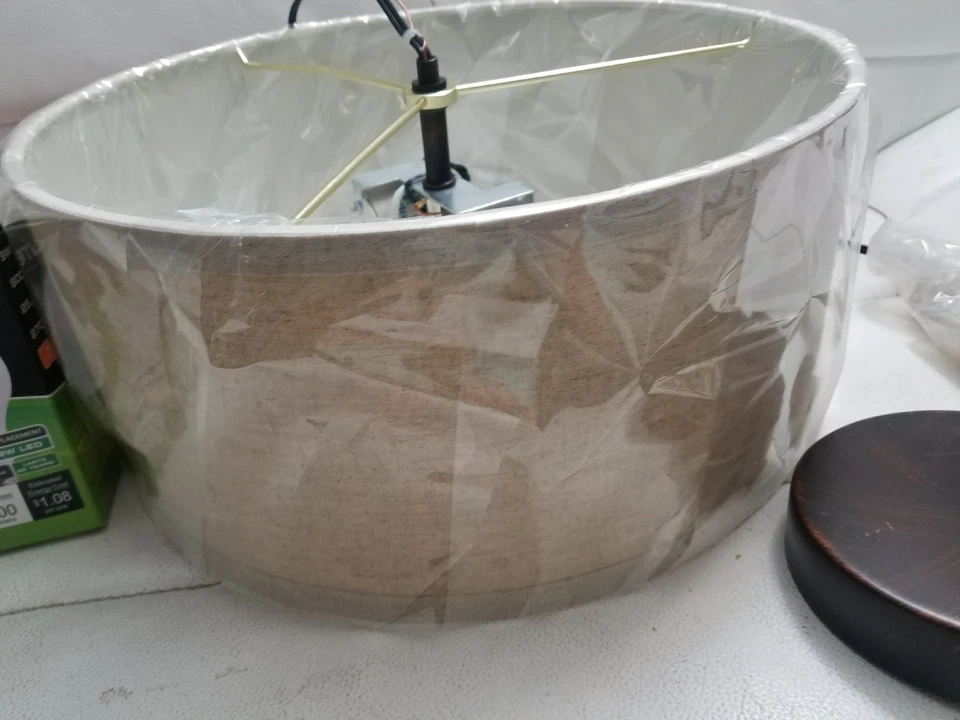 Iluminación Sea Gull 77262-710 Dayna luz de montaje semi empotrado quemada Sienna LED 2 luces Foto 3 de 4