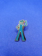 Gumby & Pals Art Clokey Gumby Waving Pin 1985 Metal Enamel Vintage Lapel
