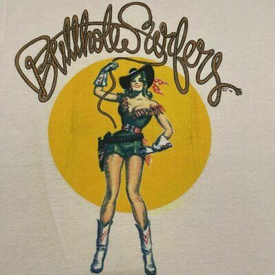 Rare Butthole Surfers Vintage T-Shirt Heavy Cotton White All Rare Butthole Surfers Vintage T-Shirt Heavy Cotton White All