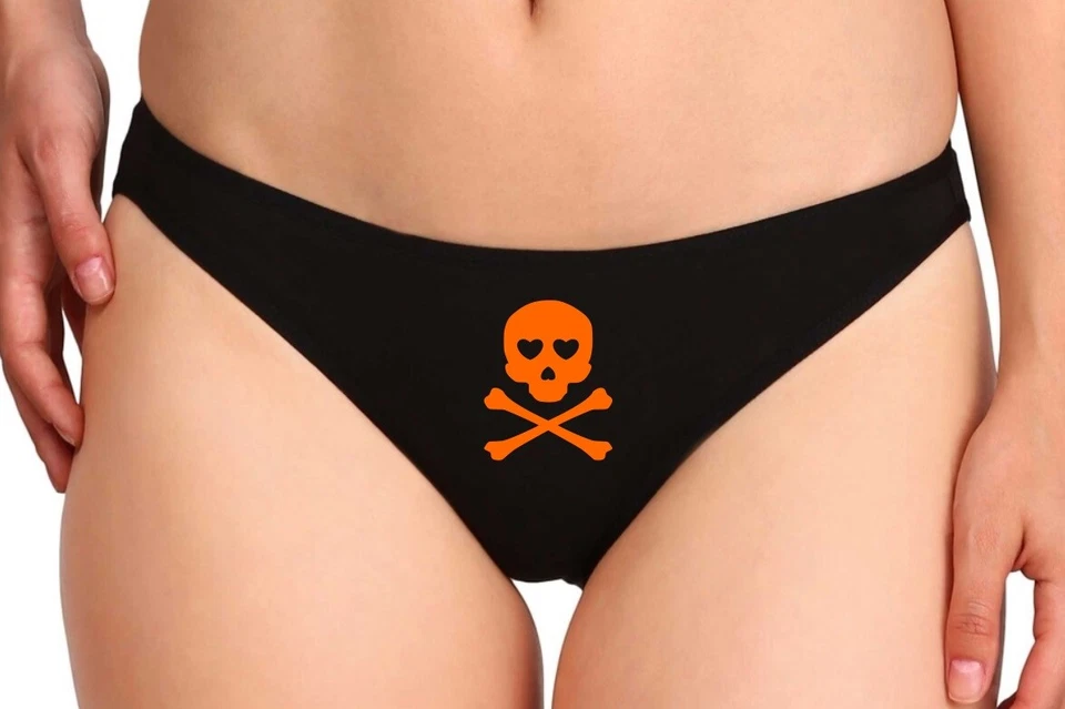 Sexy Halloween Juegos con disfraces Calavera y Huesos Cruzados Divertido Novedad Brilla en la Oscuridad Puta Tanga Foto 2 de 4