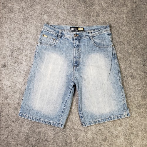 Vintage Southpole Gold Shorts Mens 36x13 Blue Baggy Straight Skater Hip Hop Y2K