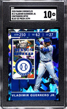 2020 Chronicles Contenders Optic #12 Vladimir Guerrero BLUE ICE PRIZM /99 SGC 10