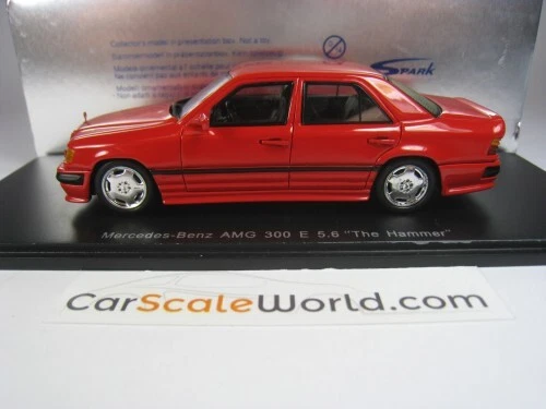 MERCEDES BENZ 300E 5.6 AMG THE HAMMER 1/43 SPARK (RED) - Imagen 2 de 4