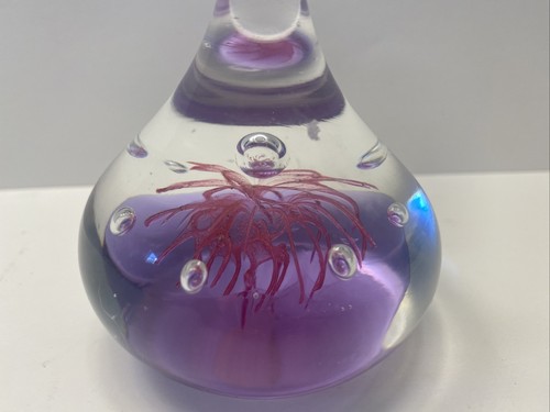 Vintage Amethyst Purple Paperweight Art Glass Unique - Picture 4 of 8