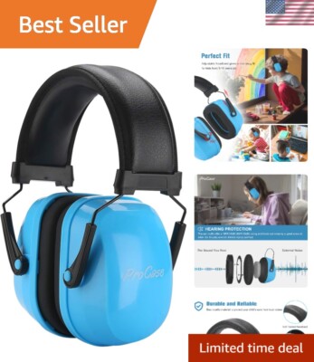 Lightweight Kids Ear Protection Headphones with SNR 29 dB - Classic Blue Design