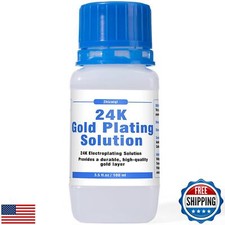 24K Gold Plating Solution - Intended for Bath Electroplating Equipment | High