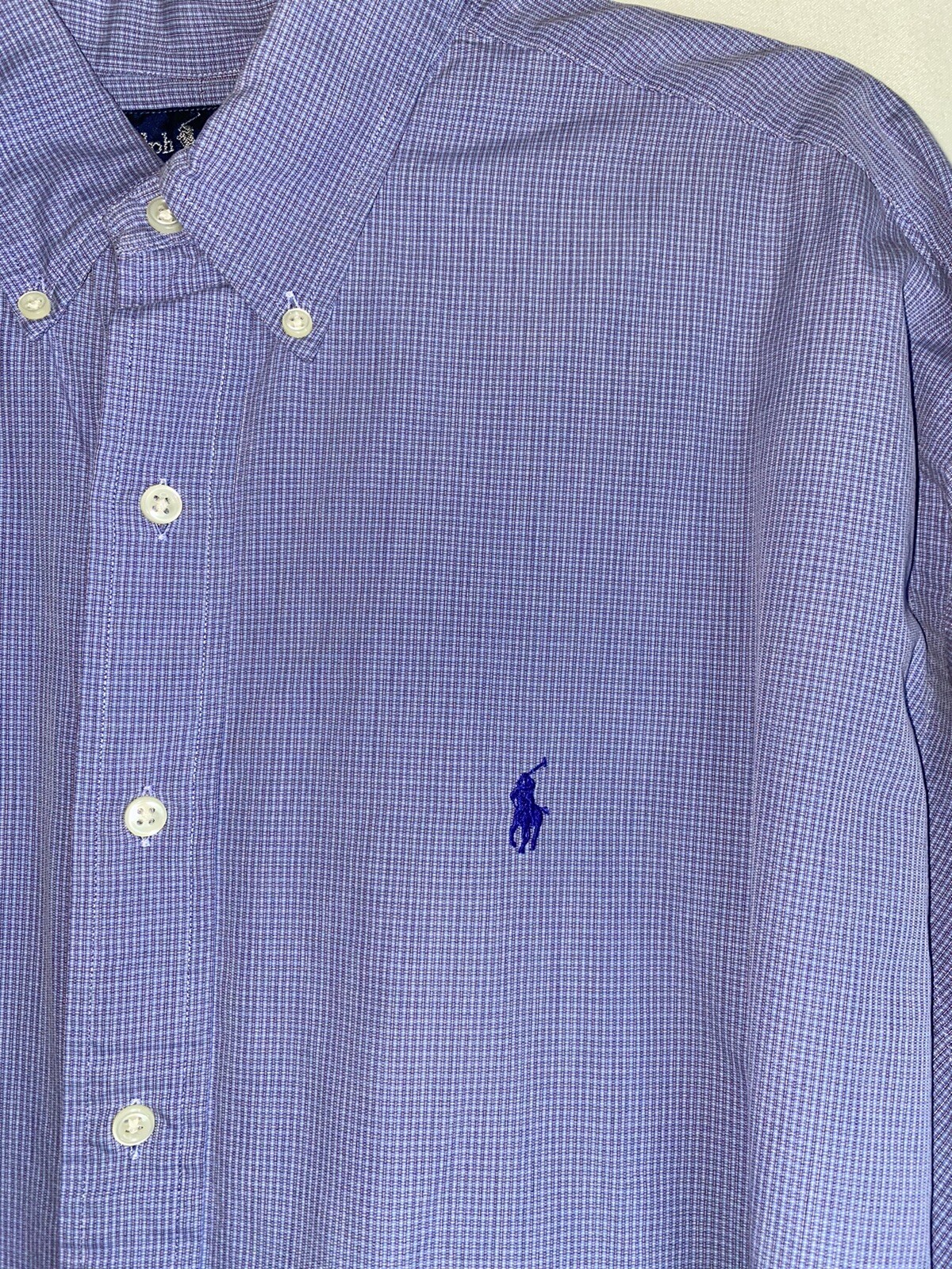 Ralph Lauren Shirt Mens XL Blake Fit Blue Pony Button Casual thumbnail 5