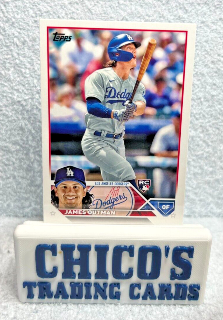 2023 TOPPS JAMES OUTMAN #395 ROOKIE OUTFIELD LOS ANGELES DODGERS BASEBALL CARD
