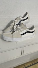 Vans SK8-Zapato Bajo Contraste Blanco Estilo 751505 Parte Superior Baja TALLA 13 Gamuza Contraste Negro