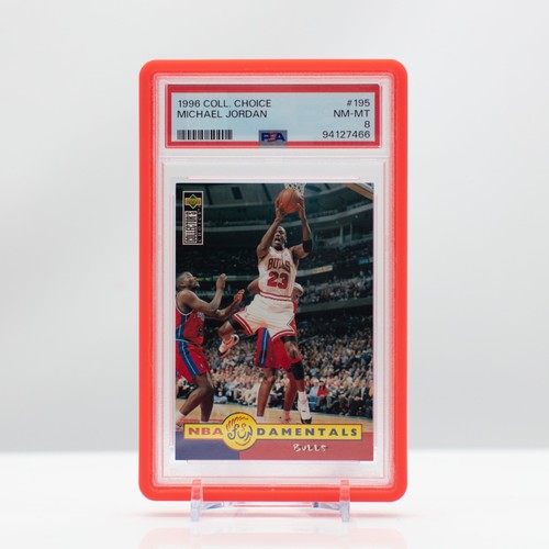 NBA Basketball 1996 Upper Deck Collector's Choice Michael Jordan #195 PSA 8