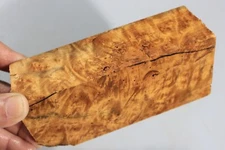 Pen/Pistol Grips Worm-hole Barky Golden Camphor Wood Burl Turning Blank