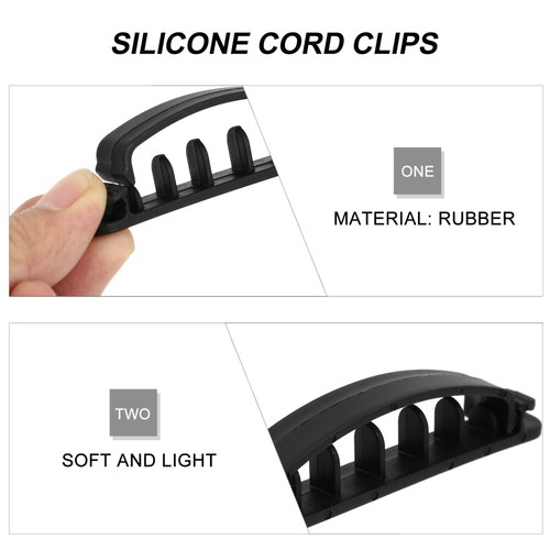 12 PCS Multifunktionales Kabelfixiergerät Desktop-Kabelclips Drahtklammern - Afbeelding 11 van 12