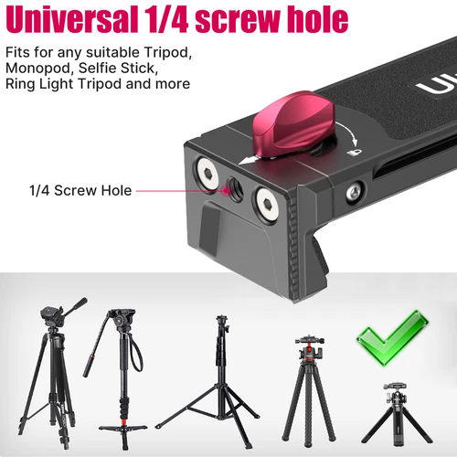 Ulanzi U-Pad III Metal Universal Tablet Teléfono Trípode Soporte con Cold Shoe - Imagen 7 de 24