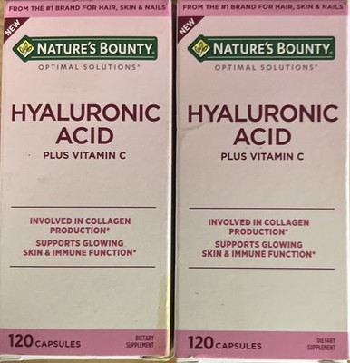 2-Nature s Bounty Hyaluronic Acid 120 Exp. 03/2027