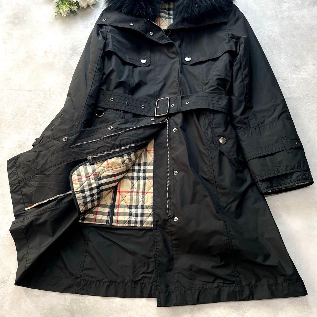 Burberry  Plus Size  Long Coat Down Coat 40 L Mid Weight Check thumbnail 3