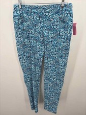 Pre-Owned Lilly Pulitzer Blue Size 8 Printed Pants