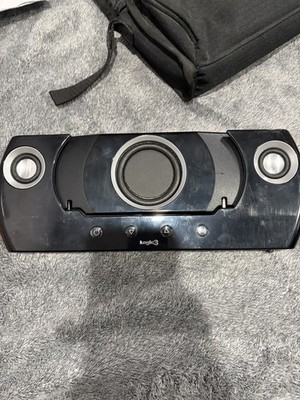 Logic3 PSP Sound System PSP 535 Portable Speaker System Black Wired Untested