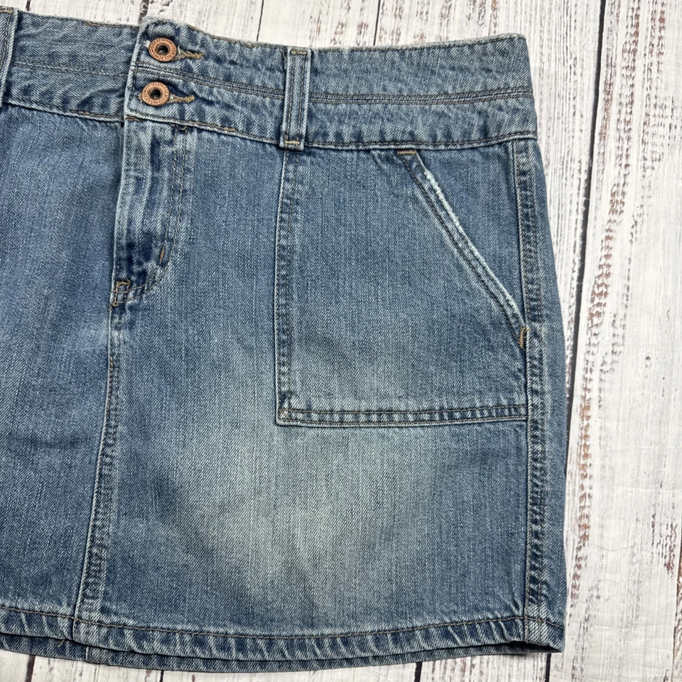 MINI FALDA VAQUERA HIDRÁULICA VINTAGE JUNIORS TALLA 13/14 DENIM DESGASTADO Y2K Foto 3 de 4