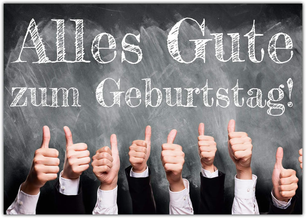 A4 Xxl Geburtstagskarte Daumen Hoch Mit Umschlag - GrußKarte Zum Aufklappen - Gl-image