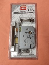 UNION CLASSIC 3 LEVER MORTICE SASH LOCK Y2277-SC-3.00 SATIN CHROME FINISH