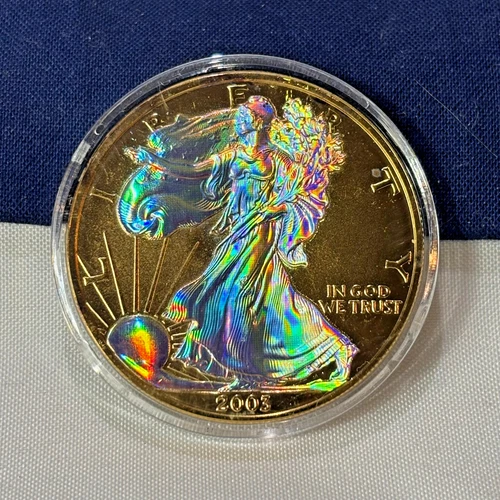 .999 Fine Silver 1 Oz Coin 2003 American Eagle Hologram