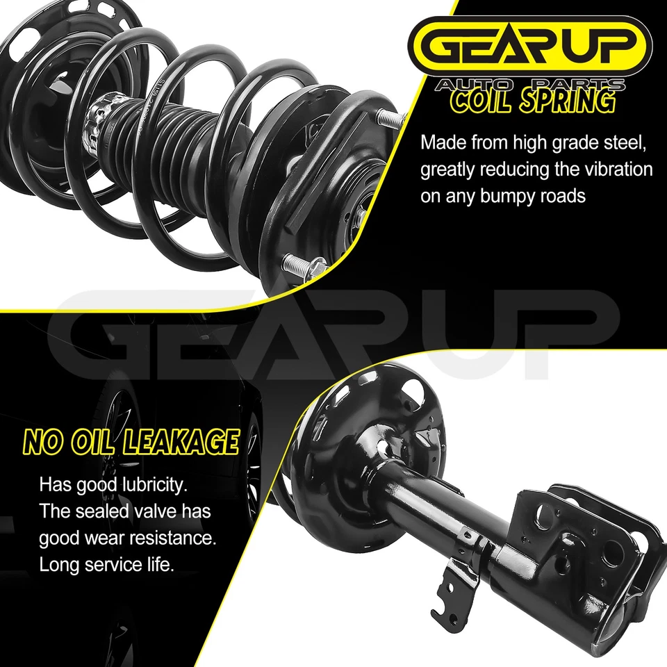 For 2006 2007 2008 2009 2010 2011 Honda Civic Sedan Front Strut & Rear Shocks Foto 3 de 4