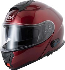 Vcan H272 Flip Up Blinc Bluetooth Motorcycle Motorbike Helmet - Burgundy