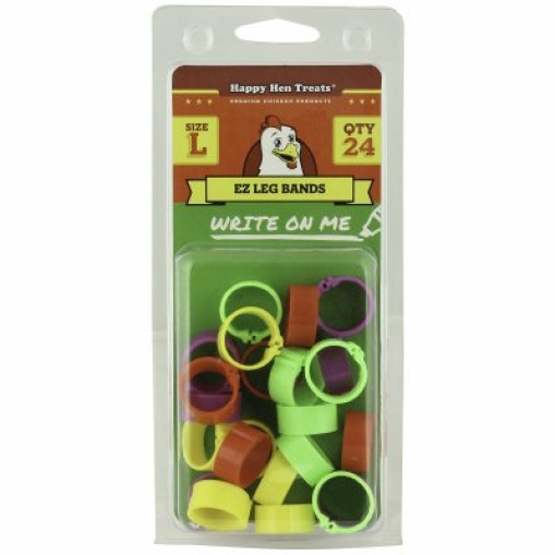 Happy Hen Treats 17132 EZ Leg Band, Large, 26-Ct. - Quantity 6