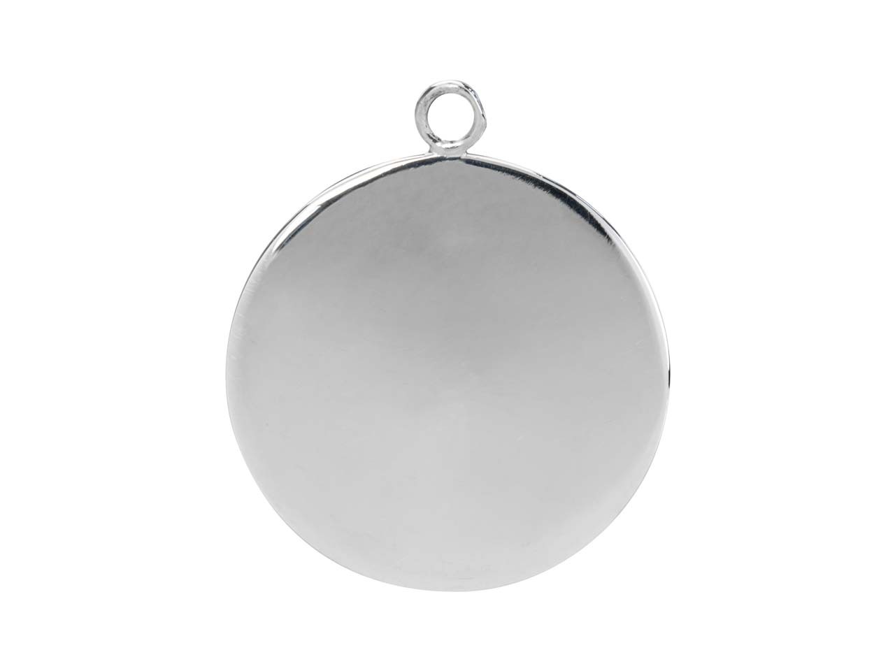 Sterling Silver Round Locket Blank 18mm Pendant Charm Jewellery Making Stamping