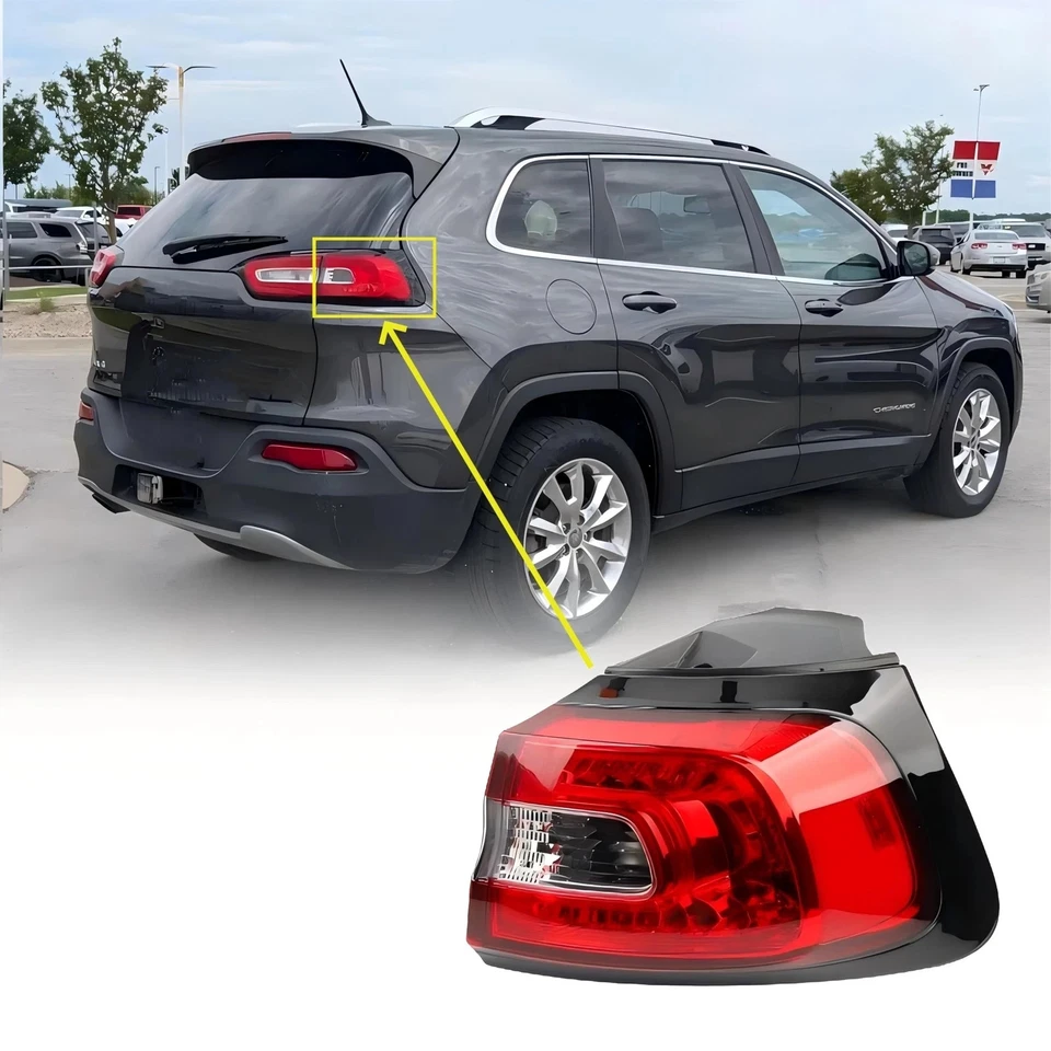 Passenger Side Tail Light Assembly Compatible With 2014-2018 Jeep Cherokee Re... - Bild 2 von 4