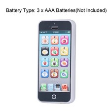 Baby Mobile Phone Toy Simulation Shaped Clear Music Cool Light English Mobile