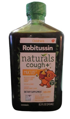 Robitussin Children's Naturals Cough+ Mucus Cold Medicine Dietary Supplement