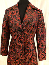 VTG ALLEN By Allen Schwartz Burgundy/Black/Go...