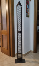 Porta cd a colonna, colore nero, in metallo, nuovo, pratico, 80 posti per cd 