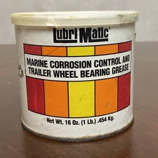LubriMatic  16 oz Can Marine Trailer Wheel Bearing Grease Corrosion Control New