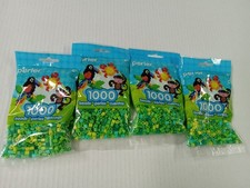Perler Bead Bags 4 x 1000 Yellow  Greens Mix