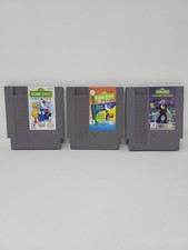 Lot Of 3 Nes Sesame Street Games ABC & 123 Countdown 2 123 