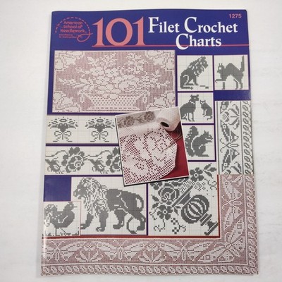 101 Filet Crochet Charts American School Of Needlework 1275