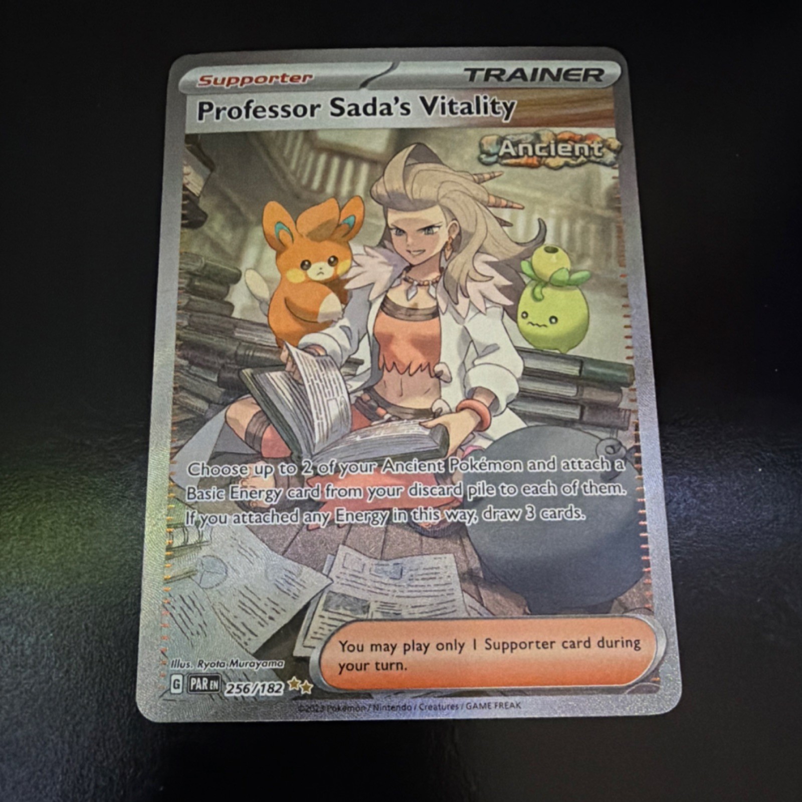 Professor Sada's Vitality 256/182 SV04 Paradox Rift Special Rare Foil Trainer